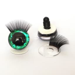 20pcs 12-30mm 3D Mixed Color Safety Toy eyes +Eyelash for amigurumi crochet stuffed animal