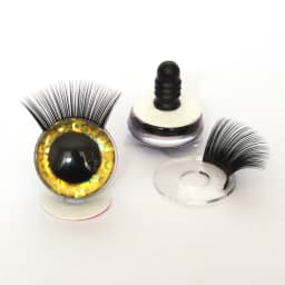 20pcs 12-30mm 3D Mixed Color Safety Toy eyes +Eyelash for amigurumi crochet stuffed animal