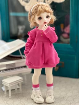 BJD doll clothes are suitable for 1/4 1/5 1/6 size cute doll coat 1/6 doll clothes 36 cm 45cm doll accessories (2 colors)