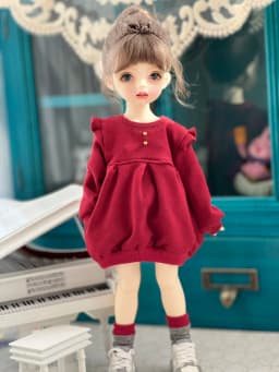 BJD doll clothes are suitable for 1/4 1/5 1/6 size cute doll coat 1/6 doll clothes 36 cm 45cm doll accessories (2 colors)