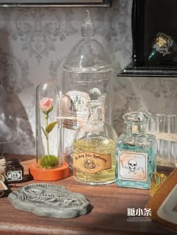 6Points DollHouse Miniature Magic Potions Retro Magic House Bryce Model BJD Potion Bottle Ob Scene Accessory Hourglass Gem Model