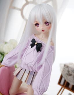 New sd bjd doll 1/4 quadratic style cartoon rabbit bean bean cute naked baby makeup MDD MSD Xiong Sister Meow Ji available