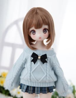New sd bjd doll 1/4 quadratic style cartoon rabbit bean bean cute naked baby makeup MDD MSD Xiong Sister Meow Ji available