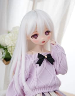 New sd bjd doll 1/4 quadratic style cartoon rabbit bean bean cute naked baby makeup MDD MSD Xiong Sister Meow Ji available
