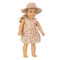 New Doll Dress +Hat Suit For 18 inch American Doll Girl Strawberry Doll Skirt Fit 43 cm New Baby Born Doll & Our Generation
