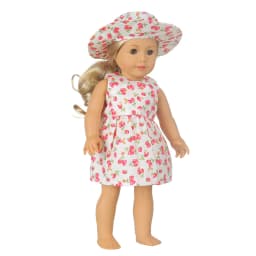 New Doll Dress +Hat Suit For 18 inch American Doll Girl Strawberry Doll Skirt Fit 43 cm New Baby Born Doll & Our Generation
