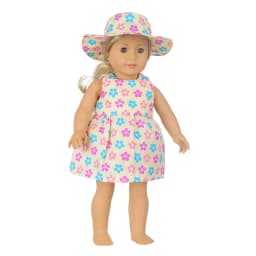New Doll Dress +Hat Suit For 18 inch American Doll Girl Strawberry Doll Skirt Fit 43 cm New Baby Born Doll & Our Generation