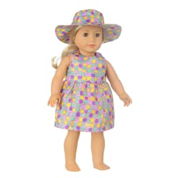 New Doll Dress +Hat Suit For 18 inch American Doll Girl Strawberry Doll Skirt Fit 43 cm New Baby Born Doll & Our Generation