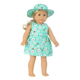 New Doll Dress +Hat Suit For 18 inch American Doll Girl Strawberry Doll Skirt Fit 43 cm New Baby Born Doll & Our Generation