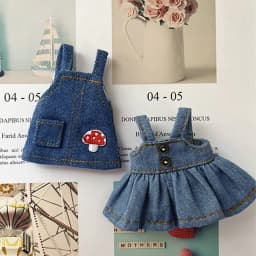 Doll Clothes Fashion Jeans Dress Overalls For ob11 Dolls Casual Wears Shirt for 1/12 BJD Dolls Clothes Accessories Kids Toys