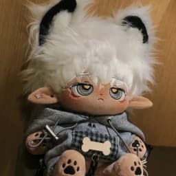 20cm Astro Black Skin Doll Plush Cute Dress Up Cospslay Cartoon Doll Kawaii Stuffed Doll Figure Pillow Toys Collection Birthday