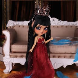 Outfits For ICY DBS Blyth Dolls Cleopatra Dress with Headdress Suit 1/6 BJD Ob24 Anime Girl bratz