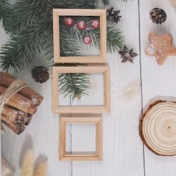 1Pcs 1/12 Wood Photo Frame Simulation Furniture Model Dollhouse Miniature Accessories