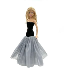 1 Set Cloth Doll Accessories Princess Dress +Shoes for 11.5 Inch 30cm Doll Kids or Birthday Gift