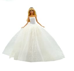 1 Set Cloth Doll Accessories Princess Dress +Shoes for 11.5 Inch 30cm Doll Kids or Birthday Gift
