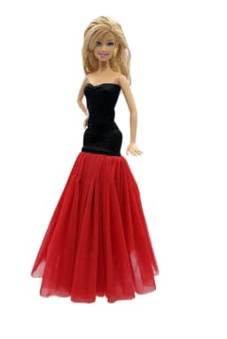 1 Set Cloth Doll Accessories Princess Dress +Shoes for 11.5 Inch 30cm Doll Kids or Birthday Gift