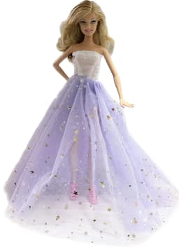 1 Set Cloth Doll Accessories Princess Dress +Shoes for 11.5 Inch 30cm Doll Kids or Birthday Gift