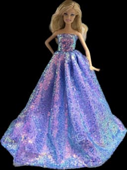 1 Set Cloth Doll Accessories Princess Dress +Shoes for 11.5 Inch 30cm Doll Kids or Birthday Gift