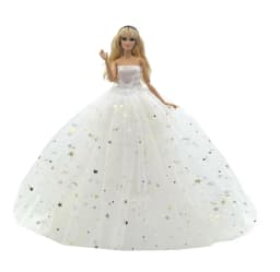 1 Set Cloth Doll Accessories Princess Dress +Shoes for 11.5 Inch 30cm Doll Kids or Birthday Gift