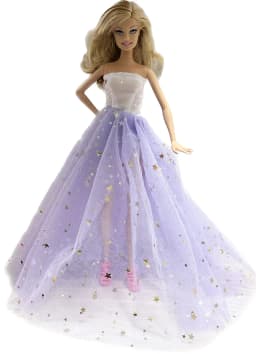 1 Set Cloth Doll Accessories Princess Dress +Shoes for 11.5 Inch 30cm Doll Kids or Birthday Gift