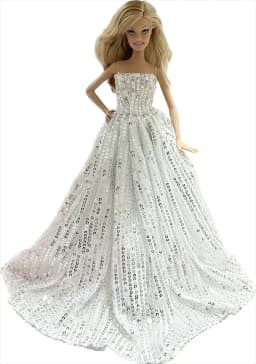 1 Set Cloth Doll Accessories Princess Dress +Shoes for 11.5 Inch 30cm Doll Kids or Birthday Gift