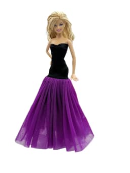 1 Set Cloth Doll Accessories Princess Dress +Shoes for 11.5 Inch 30cm Doll Kids or Birthday Gift