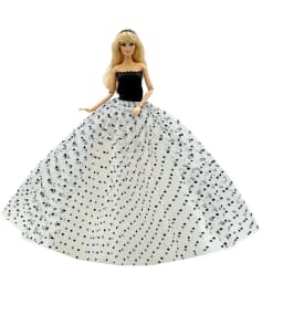 1 Set Cloth Doll Accessories Princess Dress +Shoes for 11.5 Inch 30cm Doll Kids or Birthday Gift