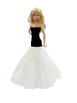 1 Set Cloth Doll Accessories Princess Dress +Shoes for 11.5 Inch 30cm Doll Kids or Birthday Gift