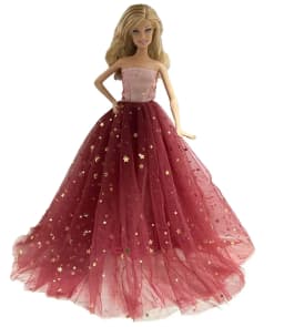 1 Set Cloth Doll Accessories Princess Dress +Shoes for 11.5 Inch 30cm Doll Kids or Birthday Gift