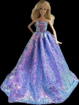 1 Set Cloth Doll Accessories Princess Dress +Shoes for 11.5 Inch 30cm Doll Kids or Birthday Gift