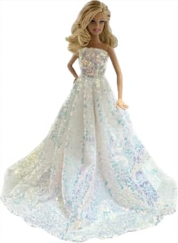1 Set Cloth Doll Accessories Princess Dress +Shoes for 11.5 Inch 30cm Doll Kids or Birthday Gift