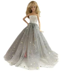 1 Set Cloth Doll Accessories Princess Dress +Shoes for 11.5 Inch 30cm Doll Kids or Birthday Gift