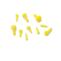 1.8/2/2.5/3/3.5/4/5/6mm Plastic Craft Doll Eyes Animal Eyes For Amigurumi Doll Crochet Stuffed Toy DIY Accessories 100pcs/lot