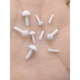 1.8/2/2.5/3/3.5/4/5/6mm Plastic Craft Doll Eyes Animal Eyes For Amigurumi Doll Crochet Stuffed Toy DIY Accessories 100pcs/lot