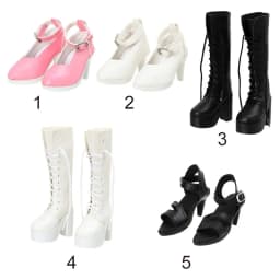 1/3 7.8CM Fashion Doll High Heel Shoes PU Leather With Differents Color Suitable for 60cm Doll Wearing Boots Shoes Doll