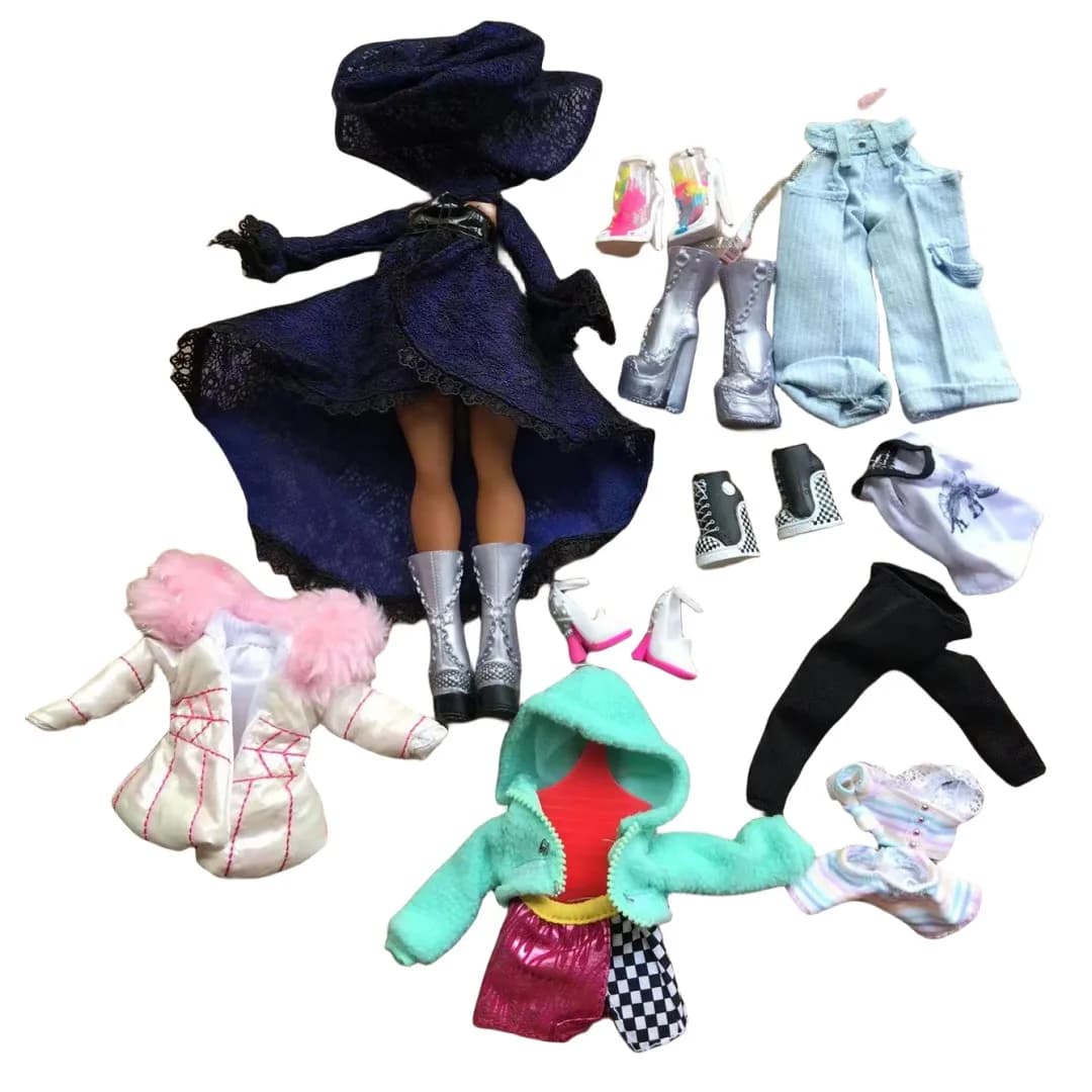 Original Doll Shoes Coat Earrings Necklace 1/6 Doll Boots Underwear Sport Wear Parts Accessories