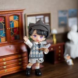 Ob11 Doll British Style Vest Set Doll School Uniform Doll Peaked Cap Accessories For Ymy, Nendoroids P9, 1/12 Bjd, Gsc, Molly