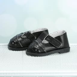 PU Leather Mini Shoes For 16 Inch Doll Clothes Accessories Cute Pentagram Toy Shoes Kids DIY Replacement Clothes Game Toys