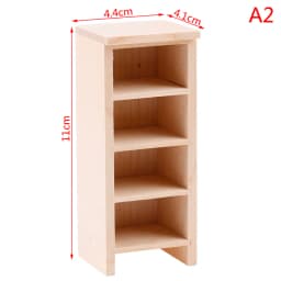 1:12 Miniature Dresser Closet TV Book Cake Bedside Table Cabinet Bookcase Cupboard Model Dollhouse Furniture Decor DIY Toys