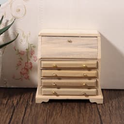 1:12 Miniature Dresser Closet TV Book Cake Bedside Table Cabinet Bookcase Cupboard Model Dollhouse Furniture Decor DIY Toys