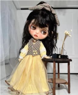 2024 Yellow Style Blythe clothes blythe doll outfit dress 1/6 30cm anime girl (Fit for Pullip,Ob22/24/26, Licca)