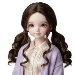 JD768 Size 6-7inch to 10-11inch Pretty Culry BJD Synthetic Mohair Wig YOSD MSD SD Blythe Top 1/6 1/4 1/3 Doll Hair Accessories