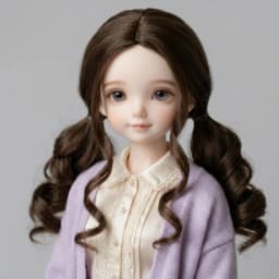 JD768 Size 6-7inch to 10-11inch Pretty Culry BJD Synthetic Mohair Wig YOSD MSD SD Blythe Top 1/6 1/4 1/3 Doll Hair Accessories