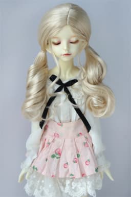 JD768 Size 6-7inch to 10-11inch Pretty Culry BJD Synthetic Mohair Wig YOSD MSD SD Blythe Top 1/6 1/4 1/3 Doll Hair Accessories