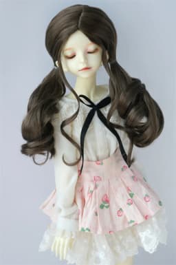 JD768 Size 6-7inch to 10-11inch Pretty Culry BJD Synthetic Mohair Wig YOSD MSD SD Blythe Top 1/6 1/4 1/3 Doll Hair Accessories