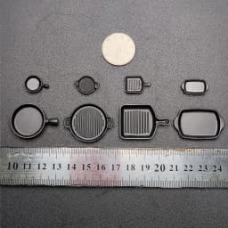 1Pc (only mold) Dollhouse Baking Tray Silicone Mold Dollhouse Mini Pan Model Dolls House Cooking Utensils Accessories