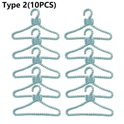 10/20PCS Toy Dress Holders Playing House Pink Plastic 1:6 Scale Doll Accessories Miniature Clothes Hangers Dollhouse Furniture
