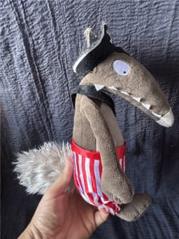 30cm France cartoon loup wolf soft figure doll kids collection yeti model toy