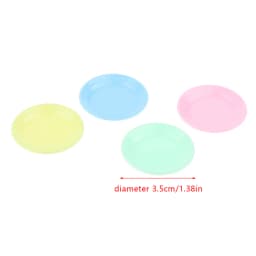 5Pcs Dollhouse Mini Food Plates Dollhouse Simulation Dining Plate Dolls House Kitchen Accessories Pretend Play Toys