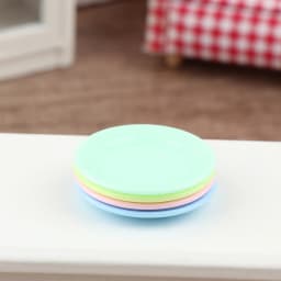 5Pcs Dollhouse Mini Food Plates Dollhouse Simulation Dining Plate Dolls House Kitchen Accessories Pretend Play Toys